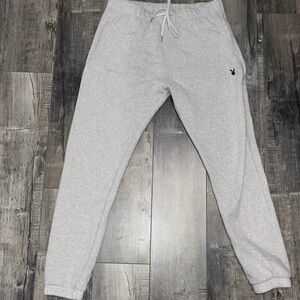 BRAND NEW PLAYBOY Light Gray Sweatpants